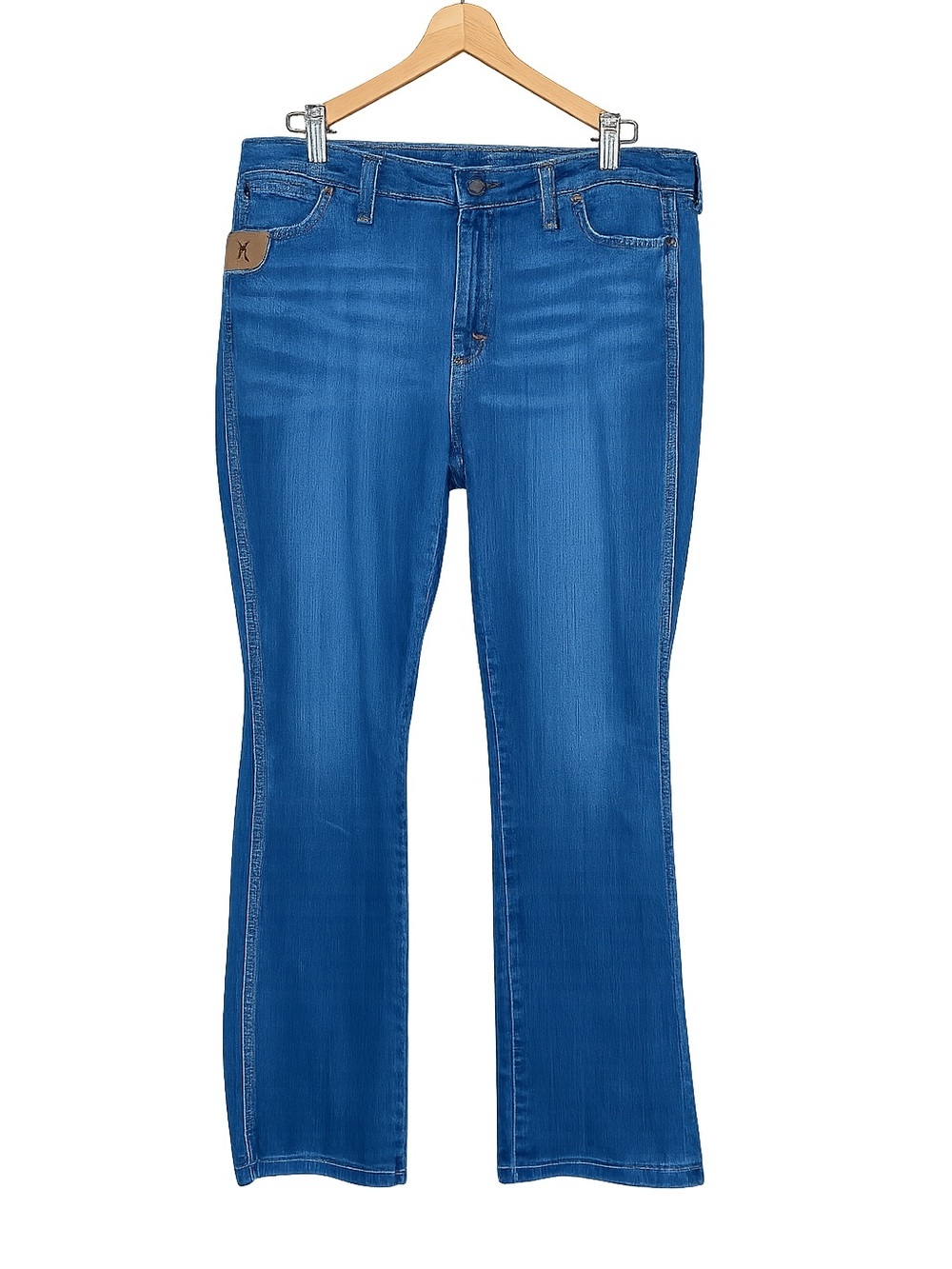 Wrangler Western Bootcut Jeans Women's Size 14x30 | Medium Wash Stretch Denim - Picture 2 of 11